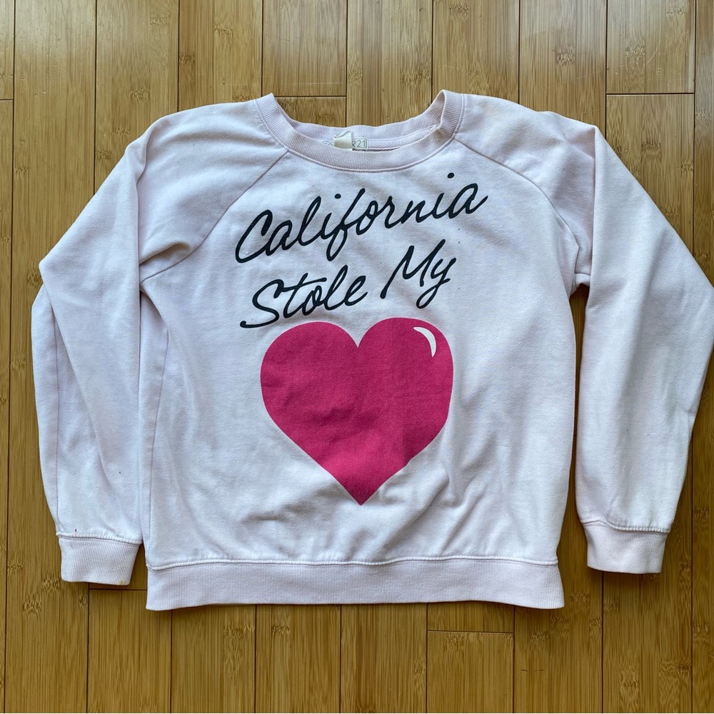 California stole my heart crewneck sweatshirt
